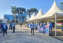 Sambut HUT ke-25, Demokrat Mamuju Gelar Jumat Bersih Gaungkan Indonesia Asri