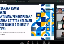 Kemenkum Sulbar Ikuti Evaluasi Revisi Anggaran KI 2026