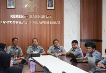 Kemenkum Sulbar Rakor Percepatan Pemenuhan Data Dukung LKE 2026