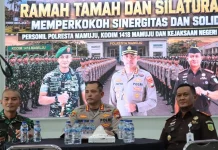 Perkuat Sinergi dan Kekompakan, TNI-Polri dan Kejari Mamuju Gelar Ramah Tamah