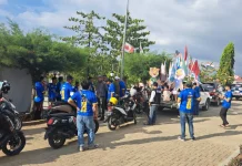 Sambut Final Piala Dunia, TVRI Sulbar Gelar Konvoi Simpatik
