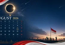 Daftar Hari Penting di Agustus 2026, Nasional dan Fenomena Langit