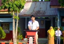 Edukasi IRET untuk Pelajar, Satgaswil Sulbar Jadi Pembina Upacara