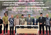 Bupati Polman Teken MoU Empat Prodi Vokasi