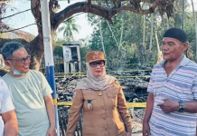 Tinjau Lokasi Kebakaran, Wabub Polman Ajak Warga Waspada Kebakaran