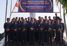 Sambut Hari Pengayoman, Kemenkum Sulbar Ziarah di Taman Makam Pahlawan