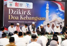 Dzikir dan Doa Kebangsaan, Kemenkum Sulbar: Jaga Sulbar Aman dan Kondusif