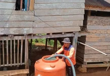 BPBD Sulbar Suplai 5.000 Liter Air Bersih ke Warga Tanetepao