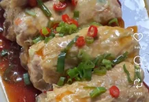 Menu Kukus Kulit Tahu Isi Ayam, Sederhana tapi Bikin Nambah Nasi