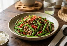 Tumis Buncis Daging Cincang Saus Tiram Menu Rumahan Praktis dan Bergizi