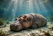 Kudanil tidak Bisa Berenang tapi dia Punya Misteri Tidur di Dasar Air