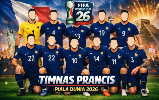 Jadwal Fase Grup Timnas Prancis di Piala Dunia 2026