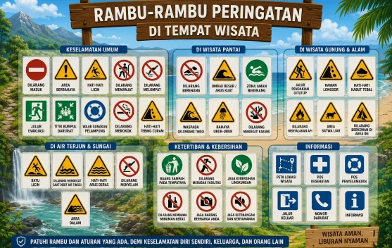 Liburan Aman dengan Mematuhi Rambu Peringatan di Tempat Wisata