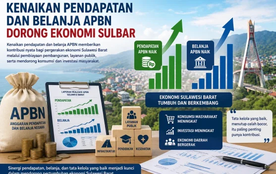 Kenaikan Pendapatan dan Belanja APBN Dorong Ekonomi Sulbar