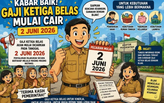 Gaji Ketiga Belas Mulai Cair 2 Juni 2026