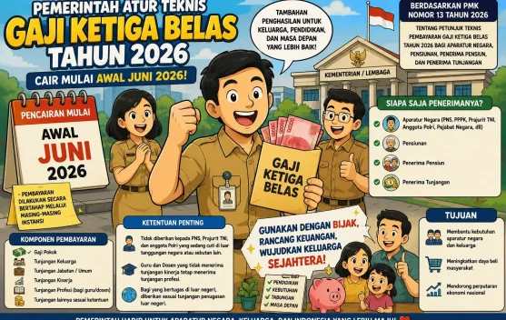 Pemerintah Atur Teknis Gaji Ketiga Belas