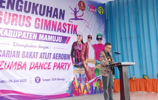 Hadiri Pelantikan Gimnastik, Wabup Mamuju Dorong Pembinaan Atlet sejak Dini