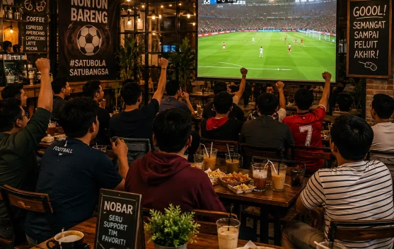 Nonton Bareng Pesta Bola Dunia Jadi Magnet, Omzet Kafe Meningkat