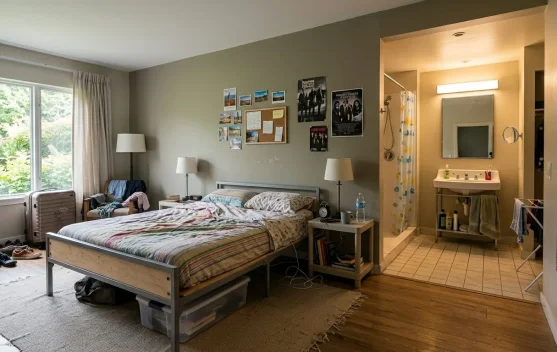Amankah Tempat Tidur yang Menempel pada Tembok Kamar Mandi?