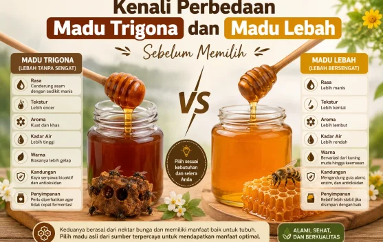 Kenali Perbedaan Madu Trigona dan Madu Lebah sebelum Memilih