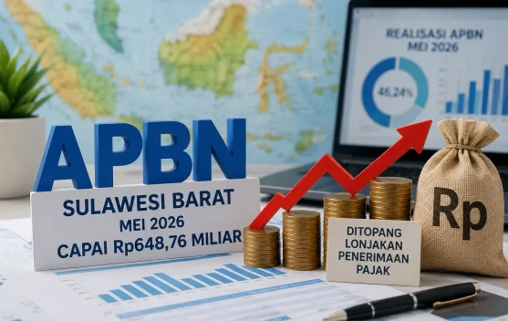 Realisasi APBN Sulbar hingga Mei 2026 Rp648,76 Miliar