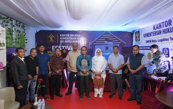 Kemenkum Sulbar Dekatkan Layanan, Hadir di Festival Rakyat Nusantara 2026