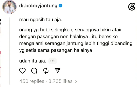 Perselingkuhan dan Risiko Serangan Jantung, Benarkah Ada Hubungannya?