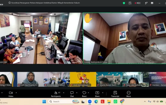 Perkuat Penanganan Perkara KI, Kemenkum Sulbar Koordinasi dengan DJKI