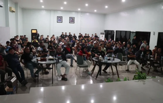 Nobar Piala Dunia, Kapolresta Mamuju : Polri dan Masyarakat Tak Terpishakan