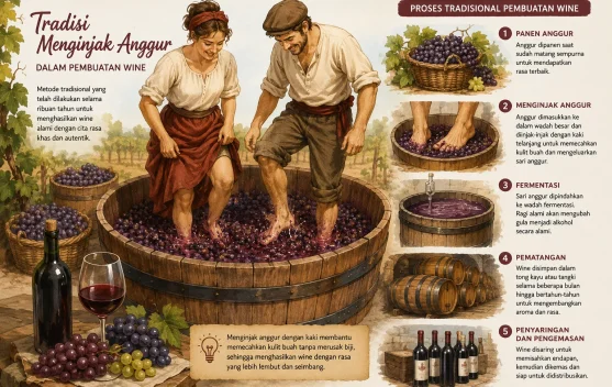 Food Trading: Tradisi Menginjak Anggur dengan Kaki dalam Pembuatan Wine
