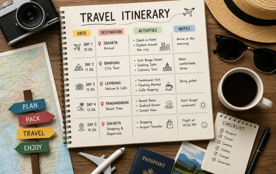 Cara Membuat Itinerary yang Efektif Anti Boncos: Liburan Hemat tapi Tetep Maksimal