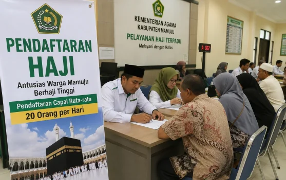 Antusias Warga Mamuju Berhaji Tinggi, Pendaftaran Capai 20 Orang per Hari