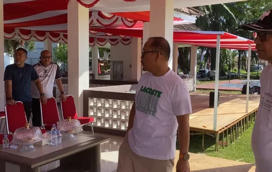 Gubernur Suhardi Duka Pantau Kesiapan Upacara HUT Republik Indonesia