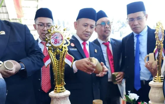 Kemenkum Sulbar Dukung Mamasa Catat Rekor MURI Minum Kopi Bambu HUT RI