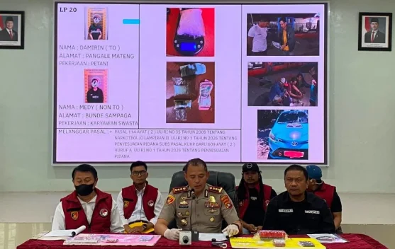 Polisi Amankan Setengah Ons Sabu dan Tiga Tersangka