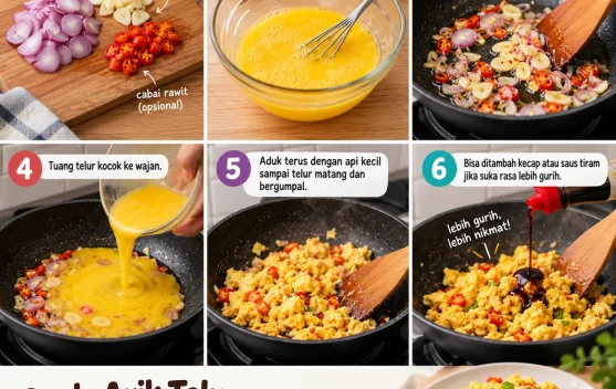 Orak-Arik Telur, Menu Simpel dan Hemat untuk Anak Kos