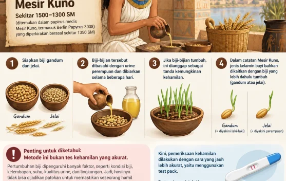 Metode Tes Kehamilan ala Mesir Kuno, Ada sejak 3.000 Tahun Lalu