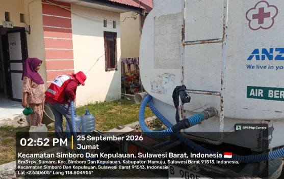 PMI Sulbar Salurkan 1,3 Juta Liter Air Selama Kemarau