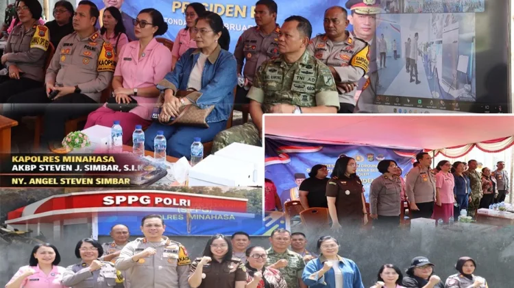Polres Minahasa Ikuti Peresmian SPPG dan Gudang Pangan