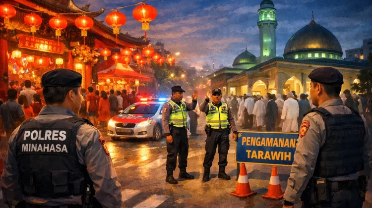 Polres Minahasa Siagakan Personel Amankan Imlek dan Tarawih