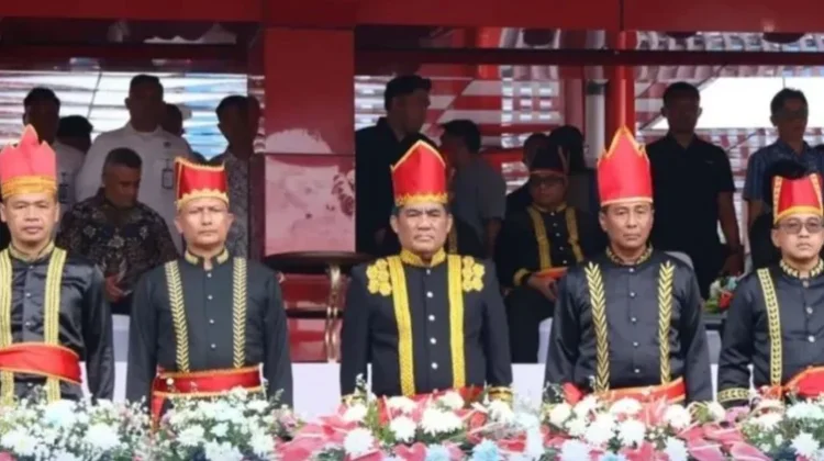 Kadister Lanud Hadiri Upacara Bendera Peringatan Peristiwa Merah-Putih