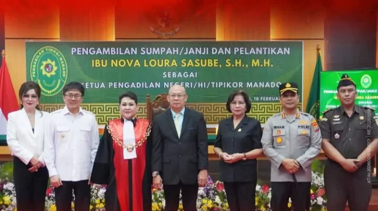 Pelantikan Ketua Pengadilan Negeri Manado