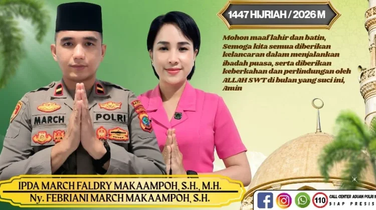 Kapolsek Langowan Ucapkan Selamat Ramadan 1447 H