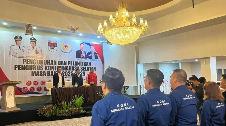 Pengurus KONI Minahasa Selatan 2025 - 2029 Dikukuhkan