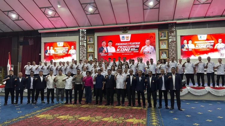 Pengurus  KONI Manado Dilantik, Target PON 10 Besar hingga Olimpiade