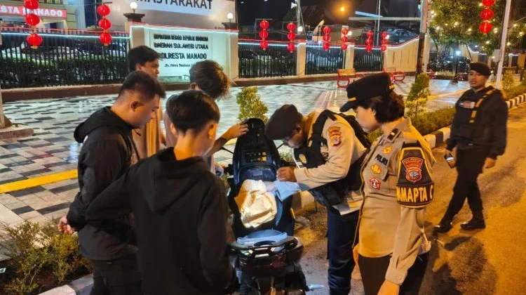 Polresta Manado Gelar KRYD, Pelanggar Lalu Lintas Diberi Pembinaan Humanis