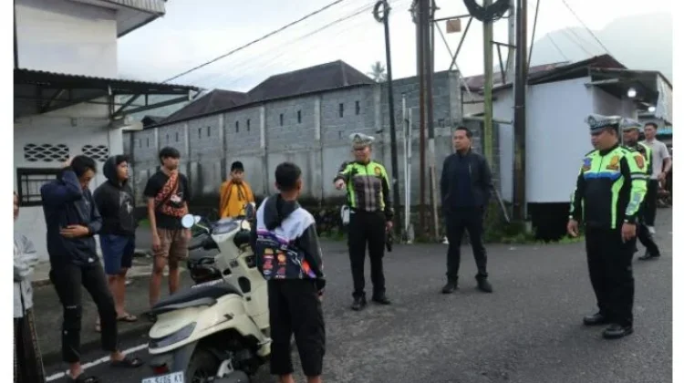 Kapolres Kotamobagu Pimpin Langsung Razia Balapan Liar