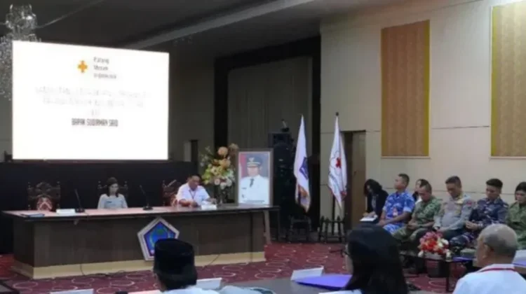 Karumkit Lanud Sam Ratulangi Hadiri Musyawarah PMI Provinsi Sulut