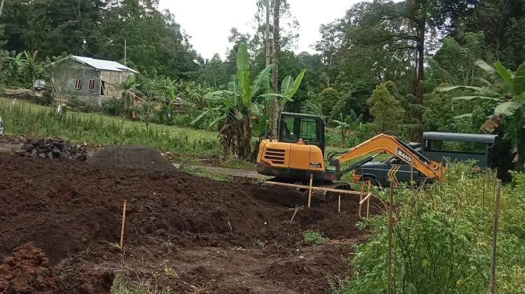 Gerai Koperasi Merah Putih Desa Kiawa Dua Mulai Pembangunan