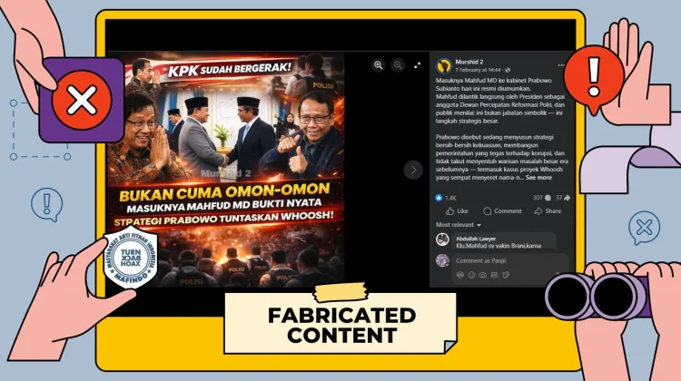 Hoaks Mahfud MD Masuk Kabinet Prabowo
